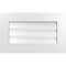 Ekena Millwork Vertical Surface Mount PVC Gable Vent: Functional, w/ 3-1/2"W x 1"P Standard Frame, 26"W x 16"H GVPVE26X1601SF - alternate 1